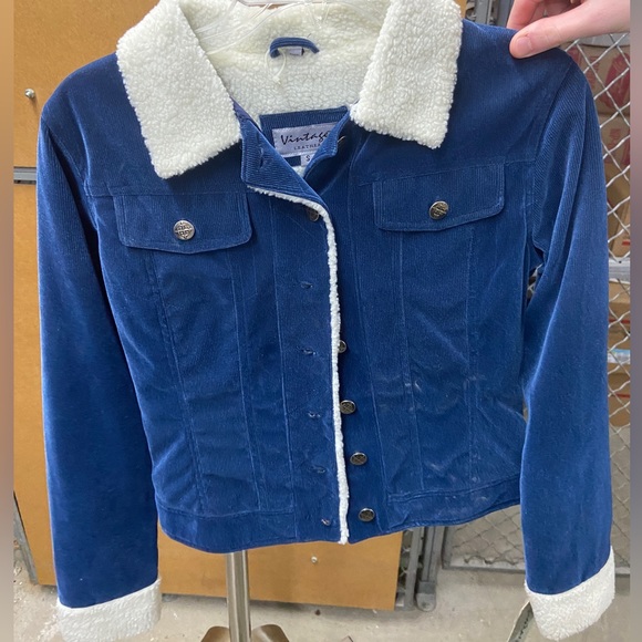 Jackets & Coats New Womens Blue Corduroy Jacket Poshmark